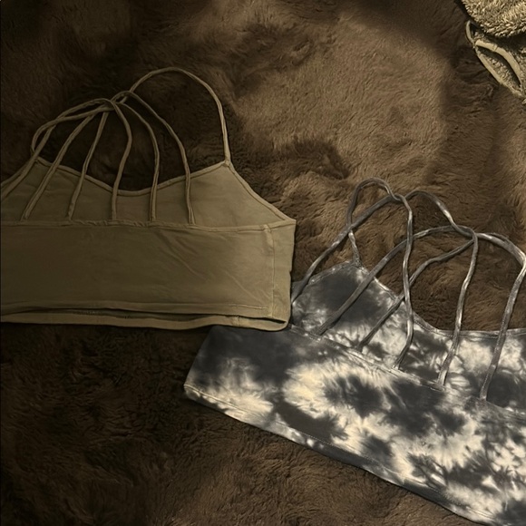 Strappy Bralette Set - Olive and Tie-Dye - Picture 2 of 2